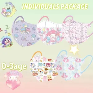 Masker Duckbill Anak Bayi 0-3 Tahun Premium Isi 10 Pcs Motif Kartun Lucu Bahan Tebal Anti Debu Asap Mobil Motor