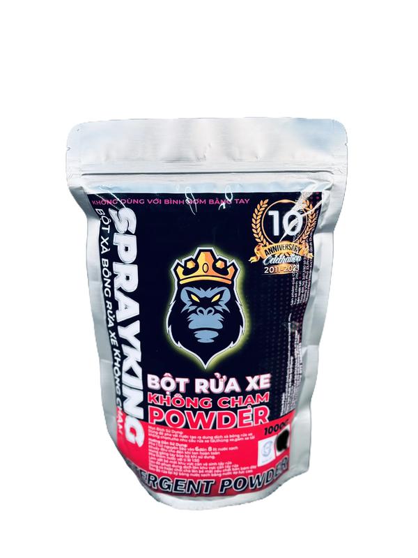 Túi Bột Rửa Xe Không Chạm Mạnh Sprayking 1kg, Pha 8-10 lít Xà Bông Không Chạm,Sạch Xe và Hương Thơm Mạnh - TÚI ĐỎ KHÔNG CHẠM MẠNH CHO XE HƠI XE TẢI