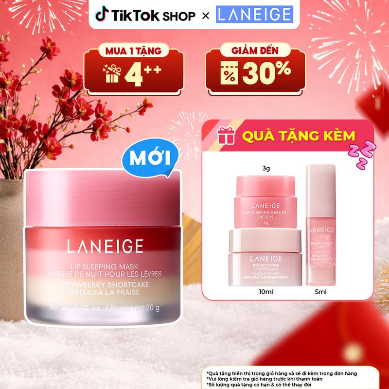  Mặt Nạ Môi LANEIGE Lip Sleeping Mask Strawberry Shortcake 20G 