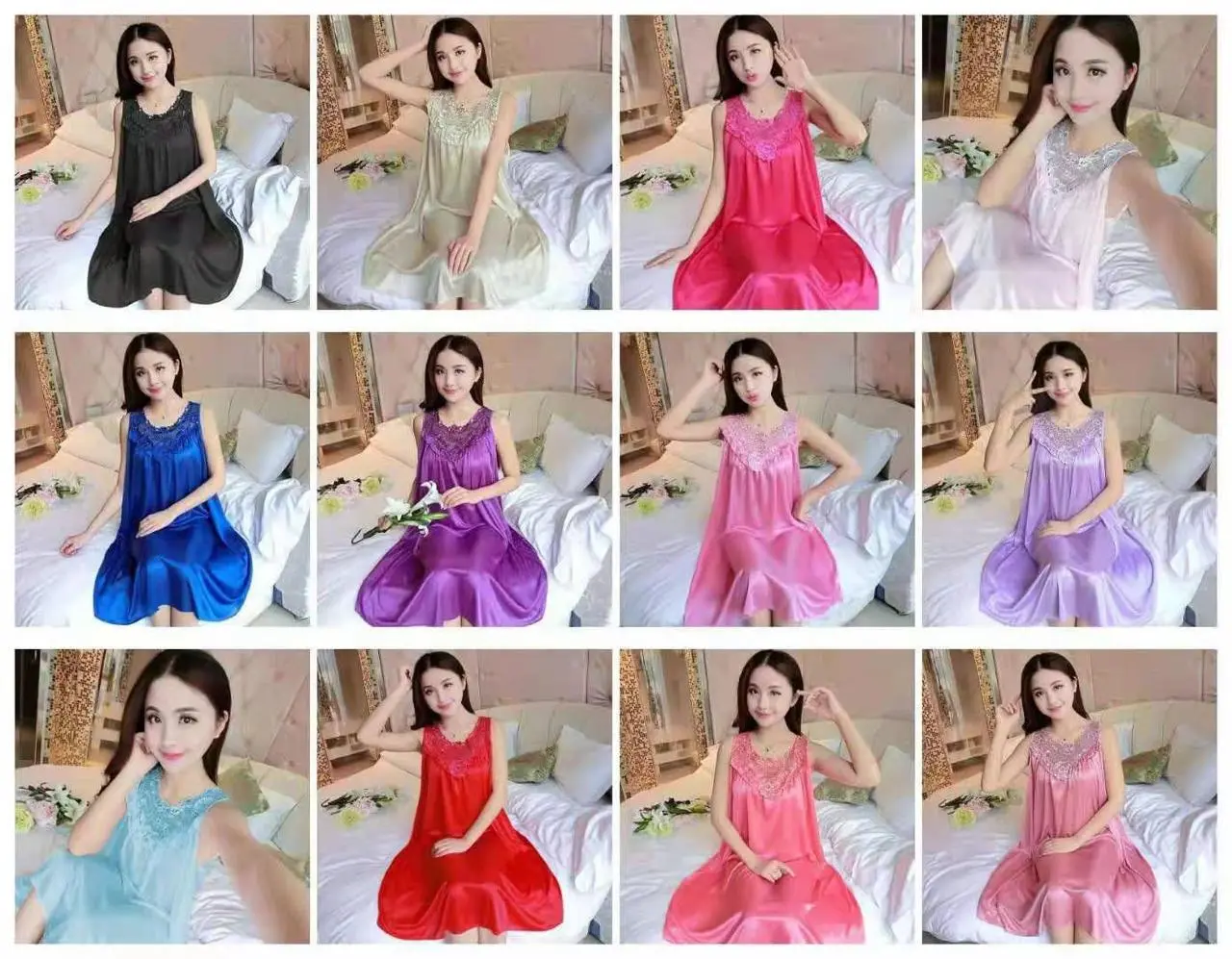 LINGERIE LD 120/ BAJU TIDUR SATIN FIT XXL