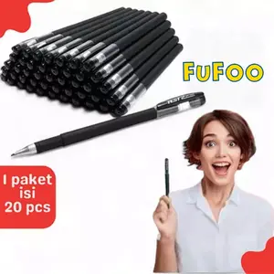 Pulpen Tinta Hitam Menulis Menggambar Untuk Kantor Mahasiswa Pelajar Isi 20 Pcs Bisa COD