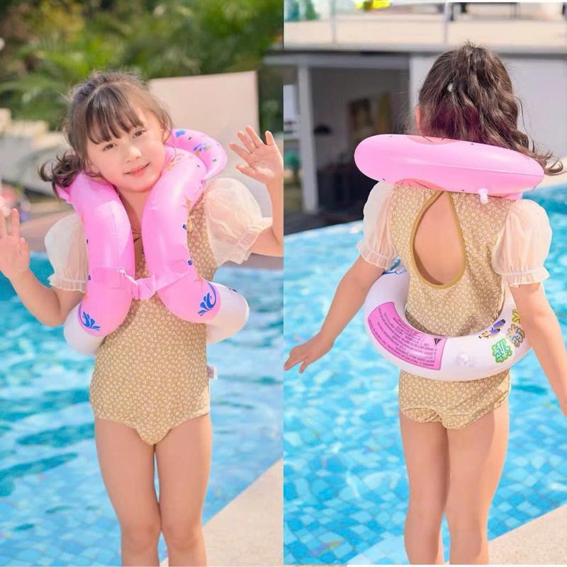 Phao Bơi mua 2 tặng 1 bơm tay- Phao Bơi Trẻ Em - Áo Phao Cho Bé, Đồ Đi Biển, Đồ Bơi Cuốn Quanh Người Chống Lật An Toàn 6