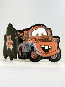 Portatarjetas de alta calidad con forma de auto en 3D, identificación personalizada con relieve para la ventana del vehículo, diseño elegante y único, perfecto para uso diario