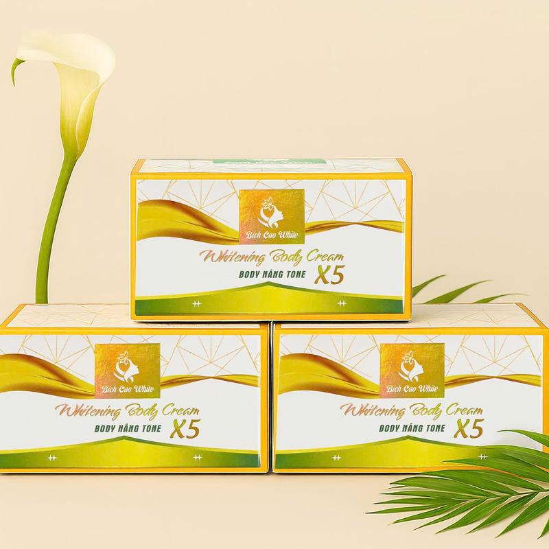Sĩ 3 Hộp Kem Body Phôi cốt X5 Bích Cao White 150gr Hỗ Trợ Dưỡng Làm Đều Màu Da Hỗ Trợ Dưỡng Ẩm Da. Làm Đẹp Da Women