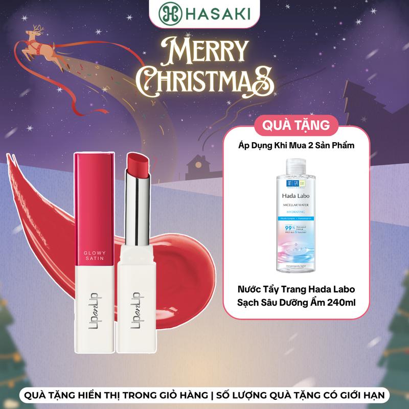 MUA 2 TẶNG 1 Son Trang Điểm Lip On Lip Dưỡng Môi Glowy Satin 2.2g | HASAKI BEAUTY