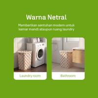 Gambar AZKO Stora Keranjang Laundry Triangle 55 Liter - Krem Keranjang Pakaian Tempat Baju Kotor Laundry Basket Keranjang Cucian Tempat Pakaian Kotor dari AZKO ID Kota Administrasi Jakarta Pusat 5 Tokopedia