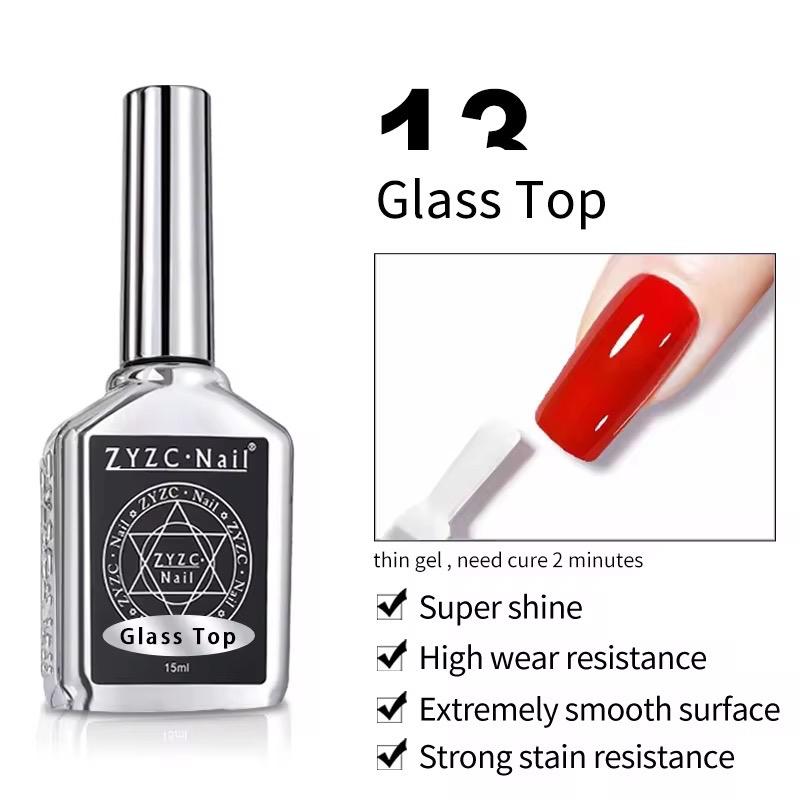 ZYZC TOP COAT VELVET MATTE BASE COAT CARE GEL 6