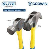 Gambar Palu Kambing Gagang Fiber / Claw Hammer Godwin Carbon Steel Asli! - GWN PVC 8oz Polos dari Gute Hardware Kota Surabaya 5 Tokopedia
