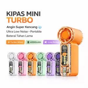 (Exclusive ummababareview) Kipas Mini Portable Turbo 199 Speed Kipas Genggam Angin USB Rechargeable