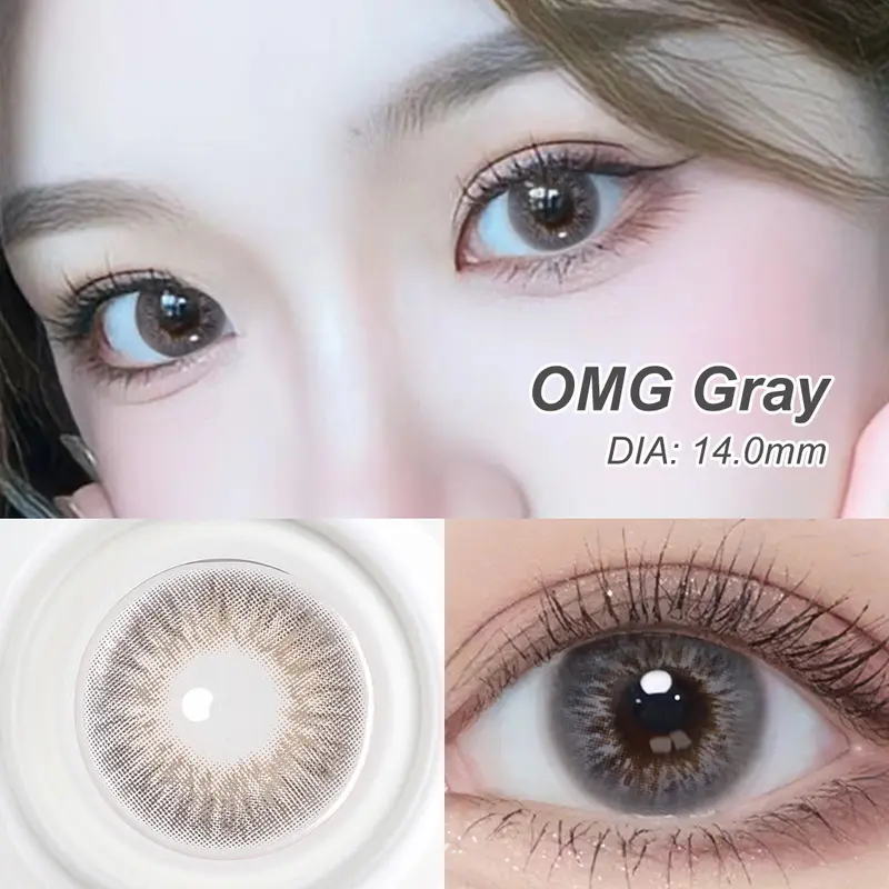 【COD】Magister OMG Softlens Minus 14mm (0.00 s/d -6.00) Sepasang Lensa kontak Kadar Air 38% Soflens minus Soflen minus Contact Lens Eye Brown 4