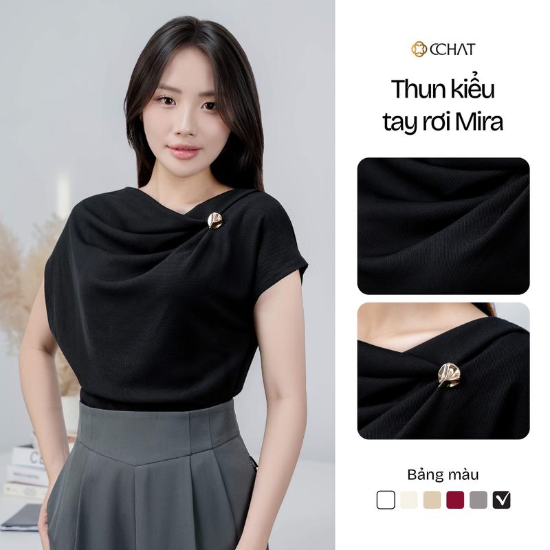 Áo Kiểu Nữ CCHAT Dáng Ôm Tay Dơi Mira Chất Thun 14TNC2009OT