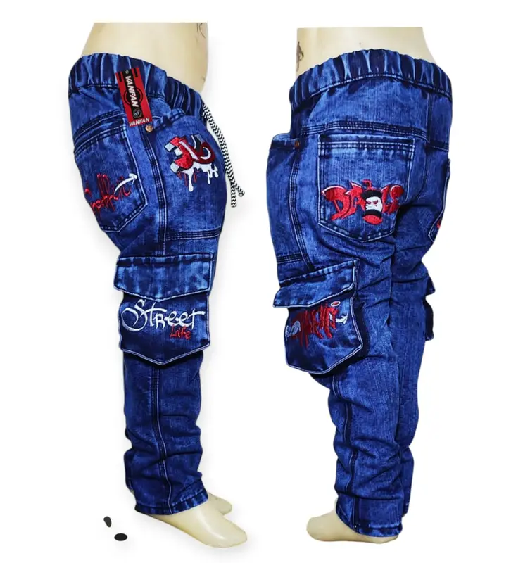 Celana Panjang Jeans Snow anak laki-laki 3 s/d 15 tahun terbaru Vanfan Biru Fashion 4