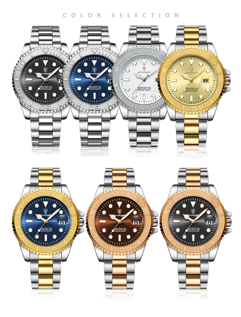 Product Introduction of Popular Men's Watch Waterproof Night Light Fashion New Quartz Watch Student Business Trend Watch 13