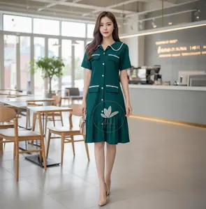 AF | Dress Aina Mini Daily Dress Knit Waffle Lengan Pendek Style Wanita Casual Simple