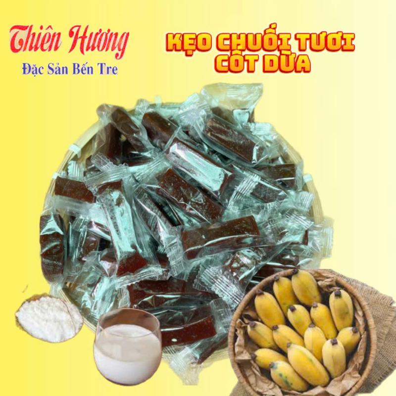  Kẹo Chuối Tươi Nguyên Chất Mềm Dẻo  Dạng Thanh  Bến Tre - đồ ăn vặt - Candy Food Snack Chua Sen 