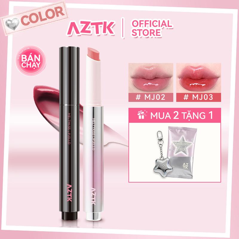 【AZTK】Combo 2 Thỏi Son Bóng AZTK Căng Bóng Mềm Môi Ẩm Mượt Tự Nhiên Màu Đẹp 1.9g