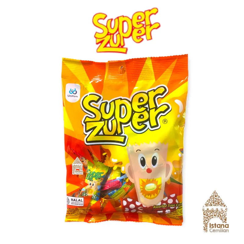 Super Zuper Sour Candy Isi 40 Pcs | Permen Asam Aneka Rasa 2