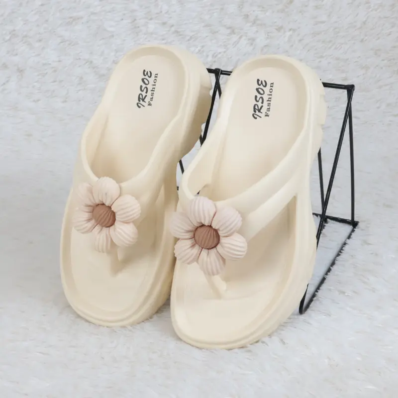 Sendal Jepit 558m Jelly Wanita Model Bunga Lucu Bahan Karet EVA Sandal Viral Cantik Kekinian Dewasa Anti Slip Anti Licin Perempuan 2