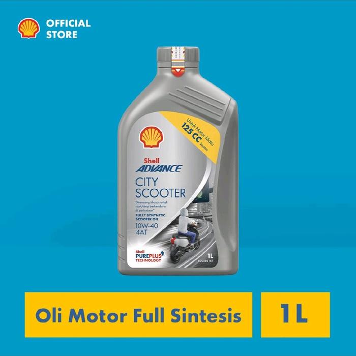 Gambar Oli Mesin Motor Matic Shell Advance City Scooter 10W-40 Kemasan 1 Liter dari Shell Select Bandung Kota Bandung Tokopedia