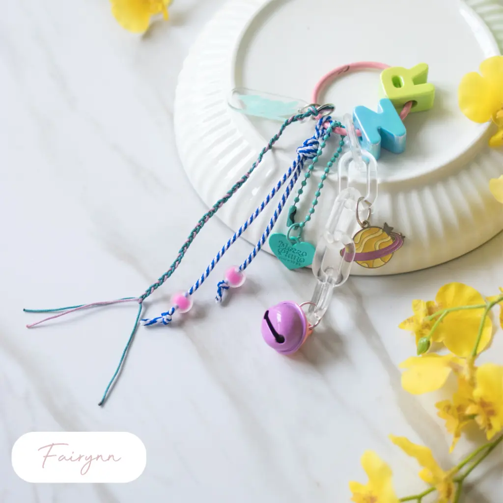 FAIRYNN - Charm Custom Inisial Keychain Gantungan Bagcharm