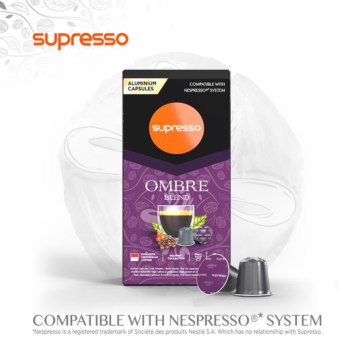 Gambar Supresso Ombre Blend Coffee Capsules / Kopi Kapsul | Nespresso Compatible dari INDRACO Store Kab. Gresik Tokopedia