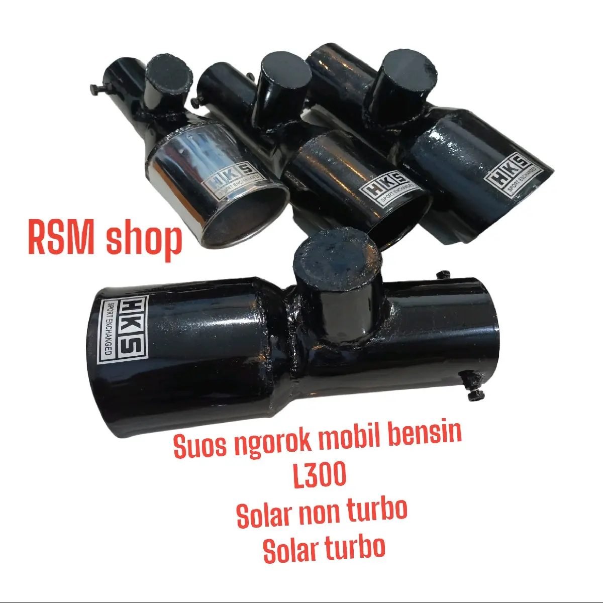 knalpot mobil hks suos ngorok baSah mobil bensin, L300,Solar non turbo,solar Turbo,pemasangan model baud Tinggal pasang