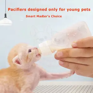 Botol Dot Susu Kucing Alat Minum Feeder Anak Kucing Anjing Kelinci 60Ml