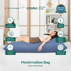 CASHA Marshmallow Bag - Alas Duduk Besar Plastik