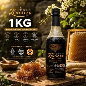 ZENOORA MADU MURNI AKASIA 1000GR – Kualitas Premium, Asli & Teruji, Bersertifikat NKV, Halal, dan DEPKES!