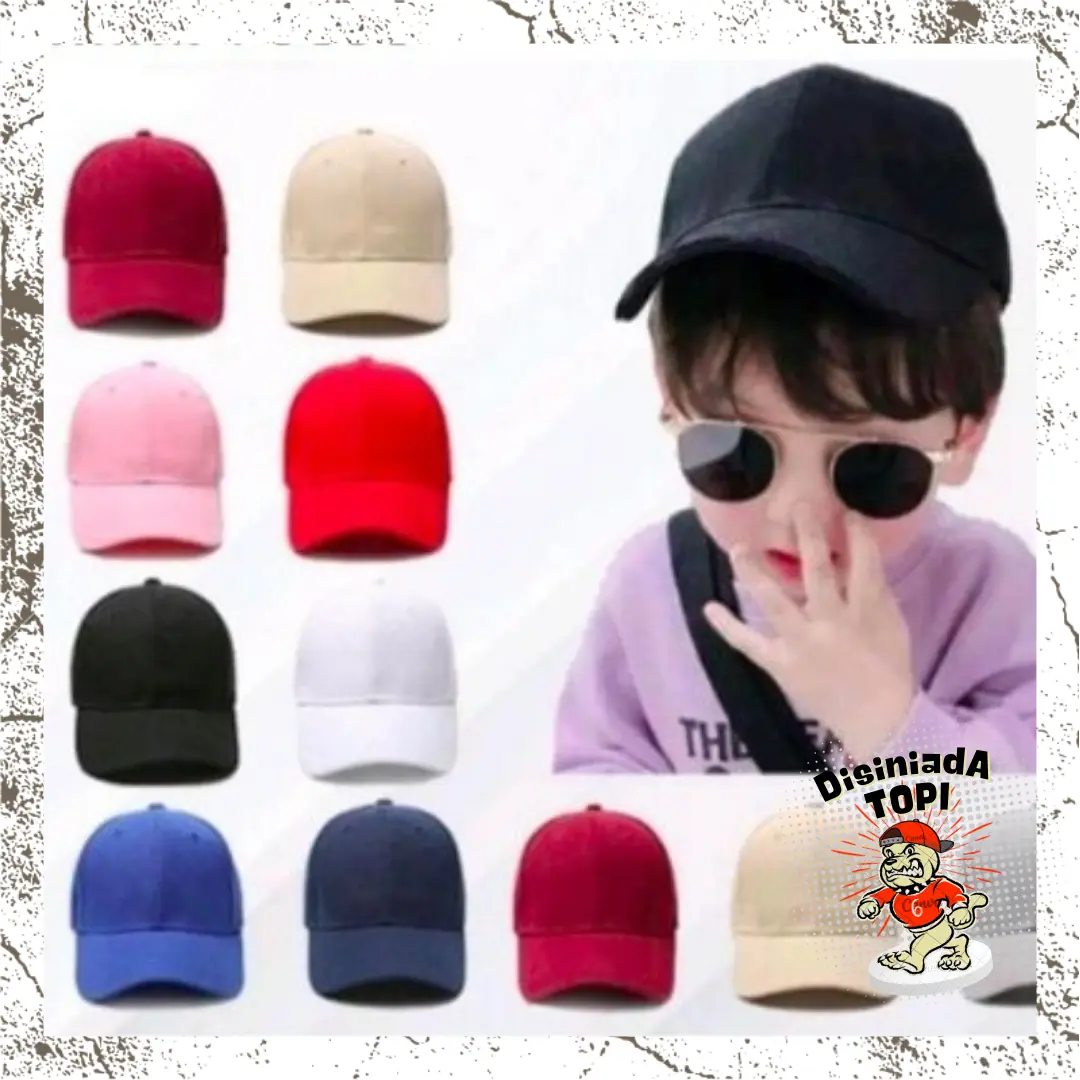 Topi Anak Baseball Polos Laki-laki dan Perempuan Premium Quality
