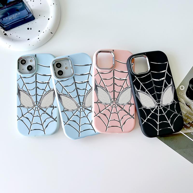 Spider-Man Soft Case Hp Casing Untuk iPhone 15 14 13 12 11 8 7 6 6S X XS XR Pro Plus Max SE Mini 2020 2022 Chubby Softcase Kesing C5-0474 7