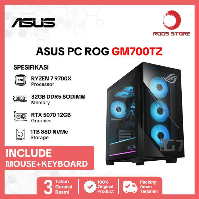 Rogs Promo ASUS PC ROG GM700TZ RYZEN 7 9700X RTX5070 32GB 1TB SSD W11+OHS ...