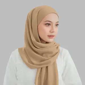 Pashmina Inner 2in1 Premium/ Pashmina Instan/ Ceruty Premium Ultimate Syal Muslim Ceruti Kerudung Panjang Wanita Jilbab