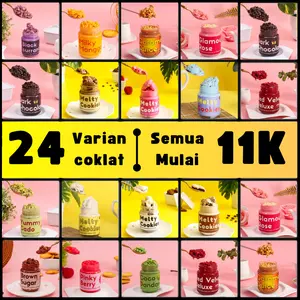 CHOCO CRUNCHY COOKIES LUMER MELTY 24 VARIAN RASA COKELAT  by snack lab choco jar cemilan manis