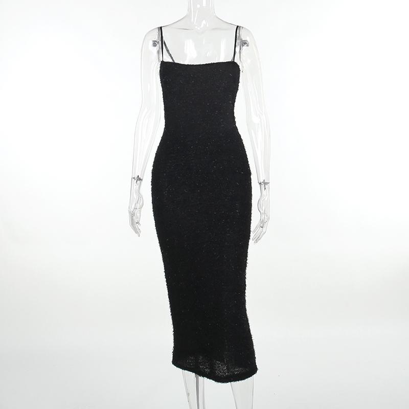 Product Introduction of YJ23436PF Elegant Women Party Outfits Backless Sling Dress 7