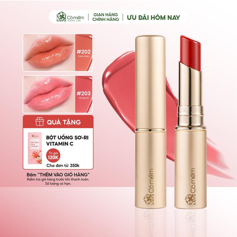 Son dưỡng môi Nhiên Cỏ Mềm chứa Maxilip giúp dưỡng ẩm giảm nếp nhăn và hỗ trợ ngừa lão hoá môi 3g Nữ Skincare Son Môi