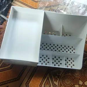 Rak DOMI kosmetik putih tempat makeup storage tempat penyimpanan skincare