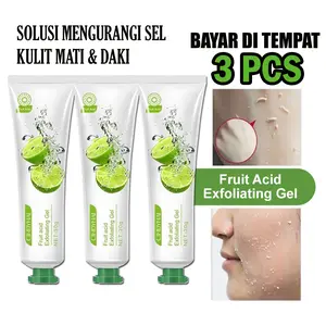 3 PCS Oulisi Fruit Acid Exfoliating Gel Facial Glowing Peeling Membantu Mengangkat Sel Kulit Mati Pada Wajah dan Tubuh