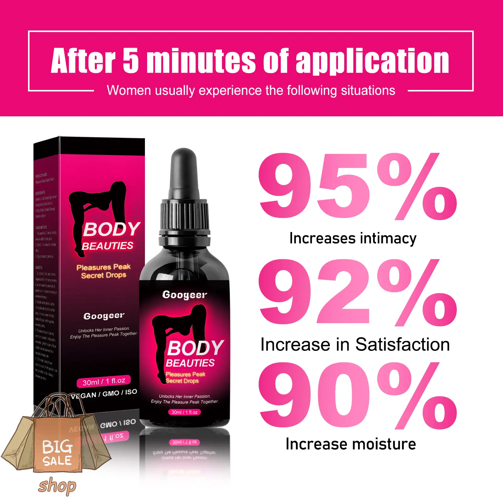 (Confidential delivery) Increase interest, desire, hormones, female care drops, massage care drops Feminine