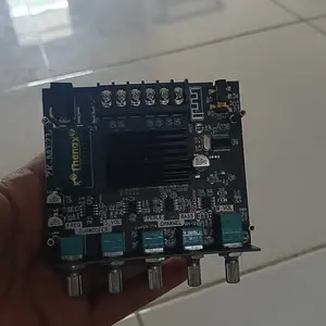 【Indonesia】ZK-MT21 2.1 channel bluetooth modul penguat daya digital daya tinggi 50W * 2 + 100W nada tinggi dan rendah super subwoofer Adaptor Amplifier