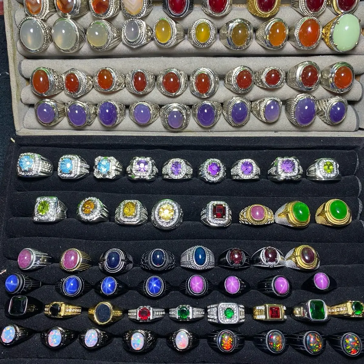 Akaesoris cincin Check out pesanan dilive Harga 100-300