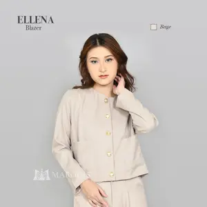 [ MARODIS ] ELLENA BLAZER - Blazer Wanita Korea Style - Atasan Wanita - Blazer Kantor Wanita