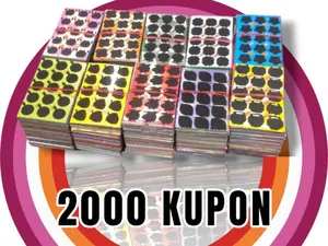 MAINAN GOSOKAN TENGKORAK TERLARIS ISI 2000 KUPON TITIK 15  POTONGAN RAPIH