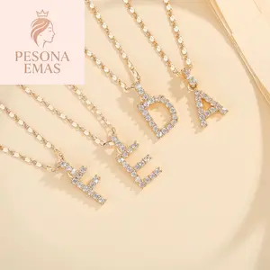 S-3944 COD KALUNG HURUF PERHIASAN TITANIUM TREND FASHION WANITA