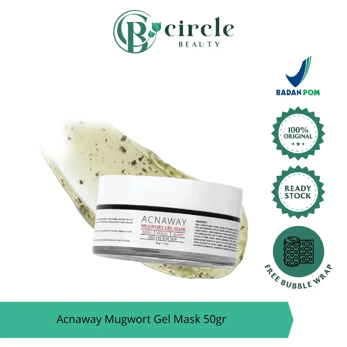 (Ready) Acnaway Mugwort Acne Gel Mask / Masker Wajah