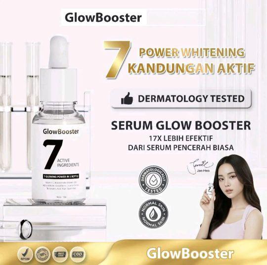 Serum Glowing - Serum GloowBooster 7 Active Ingredients | Serum Pencerah 7 Kandungan Aktif | Serum Pemutih Wajah 10ml