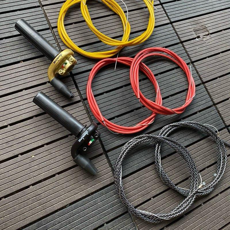  Phụ Kiện - Cùm Tăng Tốc Domino 2 Dây Ga Trên Gắn Mọi Loại Xe   Có 2 Dây Ga Thái Đi Kèm   Phụ Tùng Xe Máy 