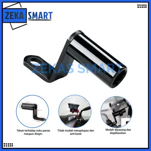 Bracket Spion Motor ABS Premium untuk Holder HP dan Lampu Tembak - Motor Car