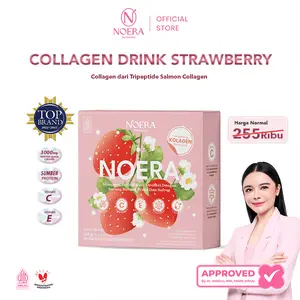 Noera Collagen Drink With Birdnest and Saffron Extract I Minuman Kolagen L-Gluthatione | Gluthatione Drink l Noera Premium Collagen Drink | Collagen Beauty | Noera Kolagen Drink | Suplemen Kecantikan Kolagen Gluthatione l Improved Formula