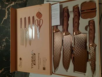 Product Review of Steincookware Stein Titanium Blade 6 in 1 Pisau Titanium Blade Knives Original from A**i 0